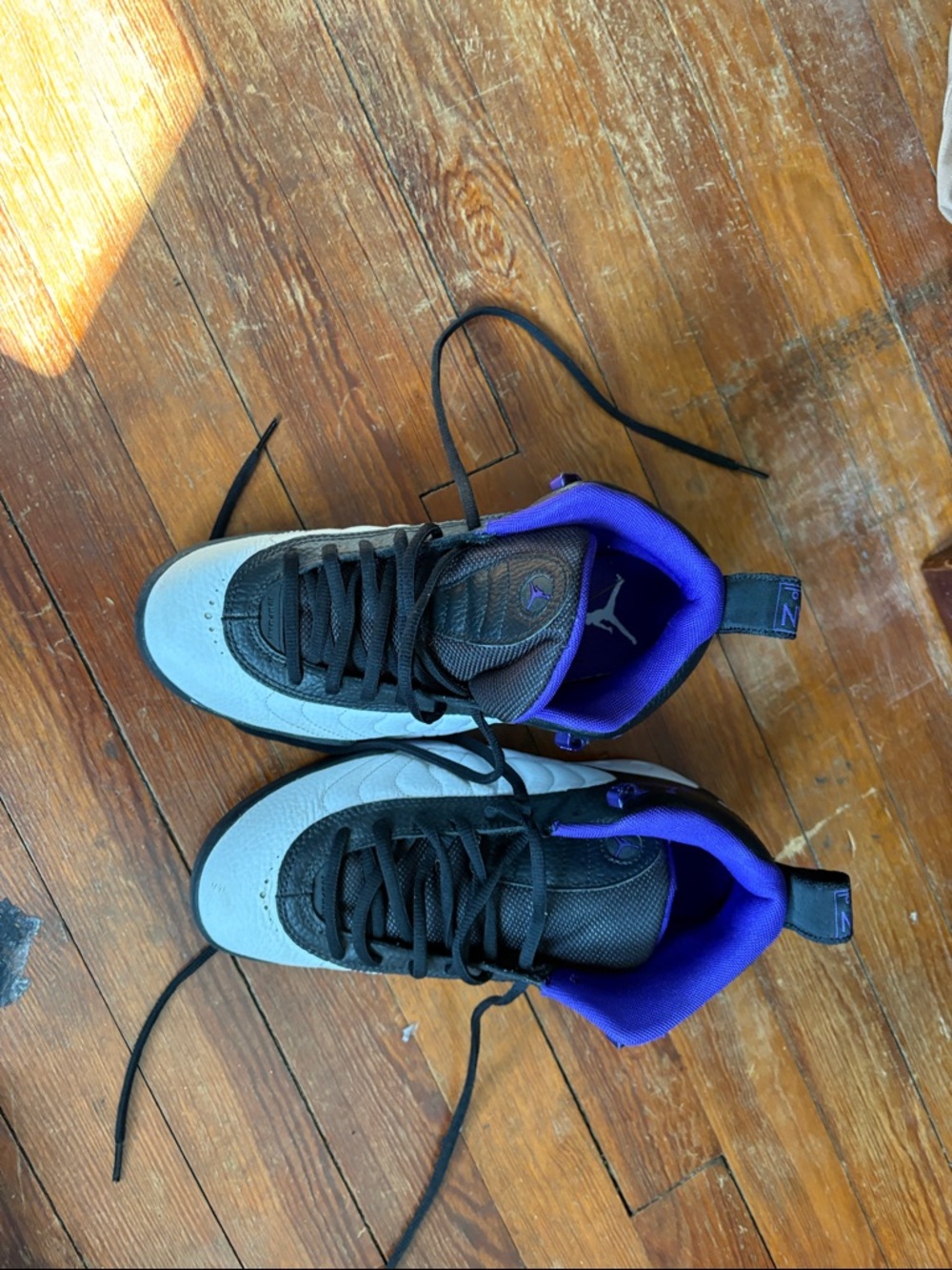 Jordan Men's Sneakers in Black, White & Purple